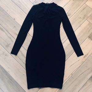 French Connection black long sleeve dress